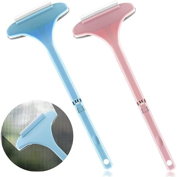 2in1 Mesh Cleaning & Wiper With Long Handle