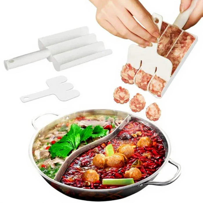Plastic Meatball Maker – Easy & Quick Meat Ball Shaper Mould for Home Kitchen (Pack of 1)