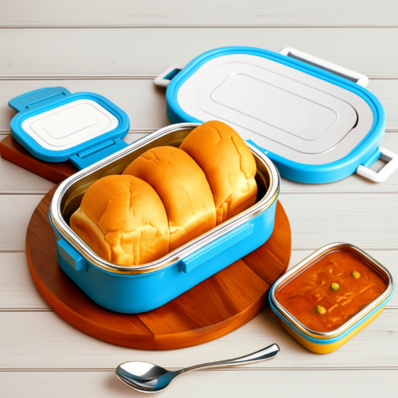Qunic Insulated Lunch Box – Insulated Food Container for School, Office & Travel (Pack of 1)