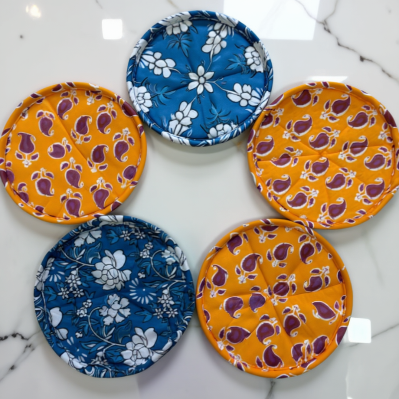 Cotton Roti Cover Set – Chapati Rumals for Keeping Rotis Warm (Random Design-Pack of  2 Pieces)