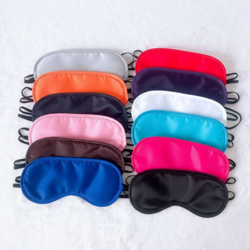 Soft Eye Mask for Sleeping – Comfortable & Light Blocking ( Random Color - Pack of 1 )