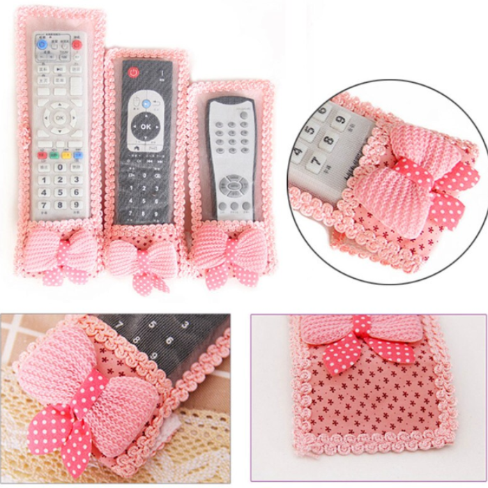 Remote Control Cover 3 Pcs Set – Soft Silicone Protective Case, Dustproof & Washable (Random Color)