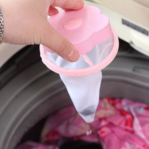 Washing Machine Floating Filter Bag – Reusable Laundry Lint & Hair Col ...