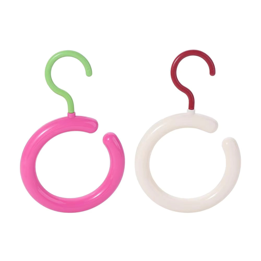 360° Rotating Round Scarf Tie Hanger Hat Rack Space Saving Clothes Storage Hook (Pack of 1)