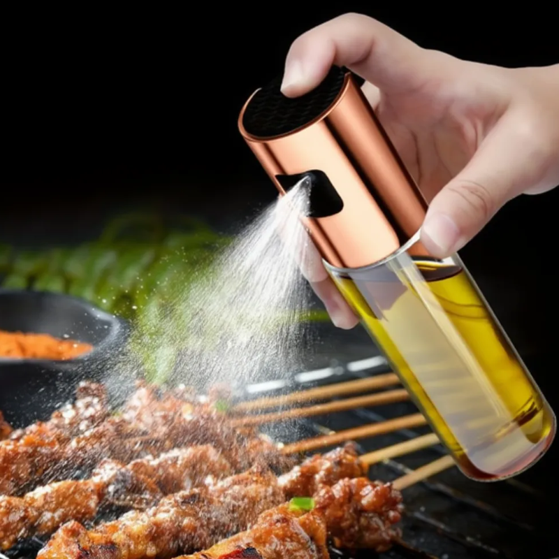 100ML Glass Oil Spray Bottle – Refillable Cooking Oil Sprayer for Kitchen Use (Pack of 1)