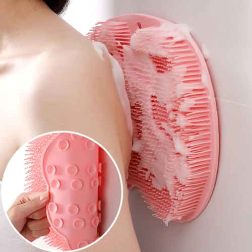 Shower Foot & Back Body Scrubber – Dual-Sided Silicone Bath Brush for Deep Cleaning, Exfoliation & Massage (Random Color-Pack of 1)