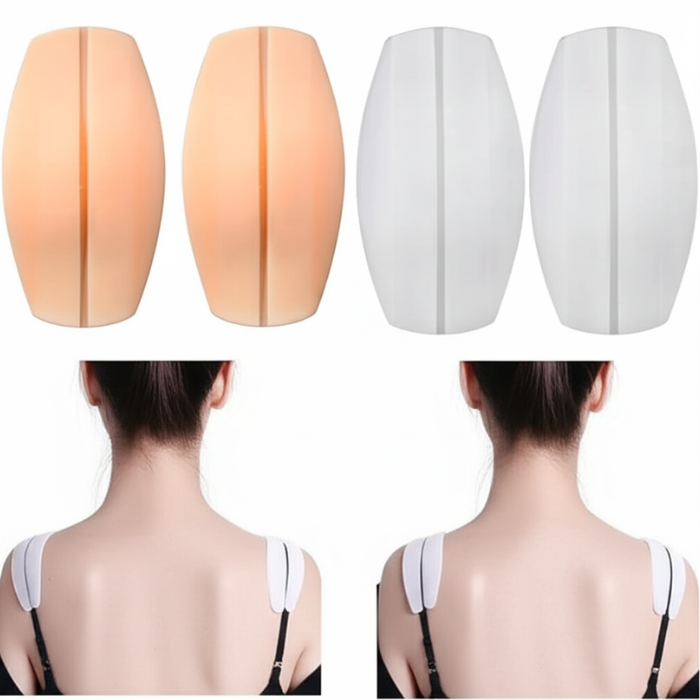 Silicone Shoulder Strap Cushion Holder - Soft, Anti-Slip Strap Pads -1 Pair [Buy 1 Get 1 Free]