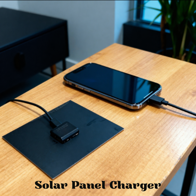 Portable Solar Panel Charger with Inbuilt USB Port – Fast Charging Solar Power Bank for Mobile, Camera, Camping & Outdoor Use