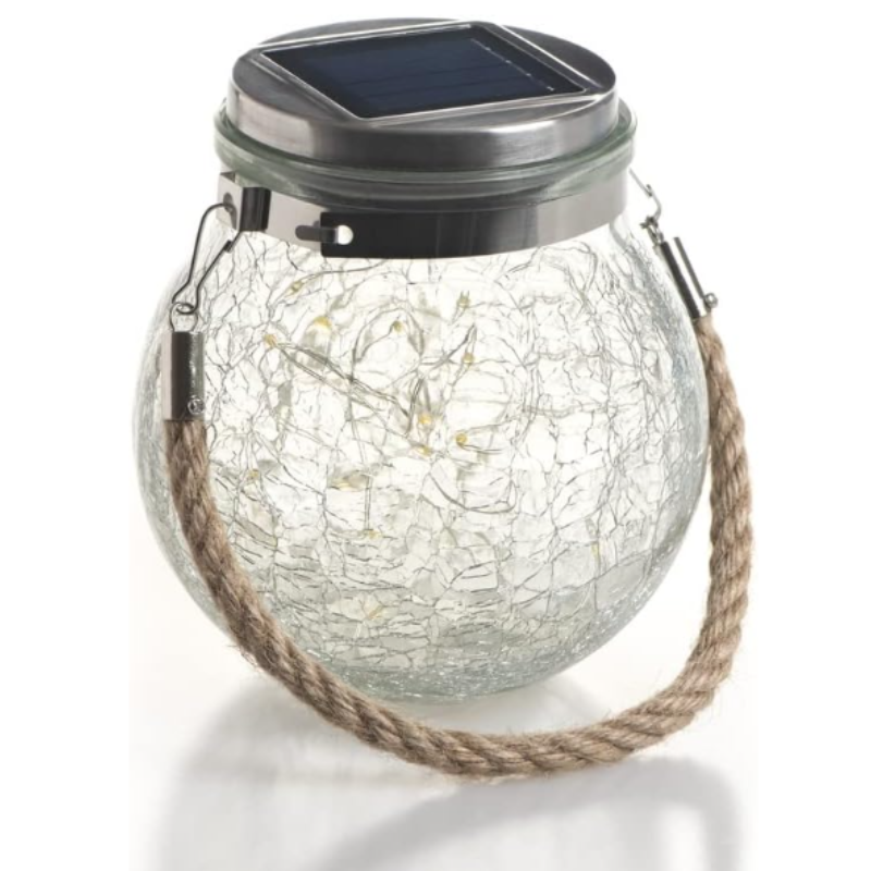 Solar Powered Jar LED String Lights (Pack of 2) – Decorative Fairy Lights for Bedroom, Living Room & Outdoor | Festive Gift Lights