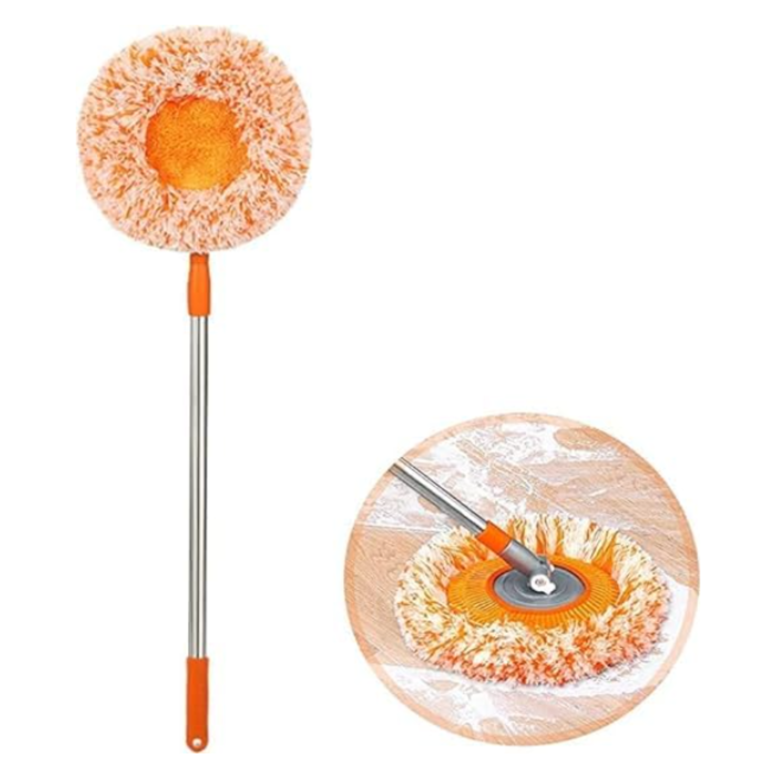 Sunflower Cleaning Mop – 360° Rotatable Floor Mop with Height Adjustable Handle