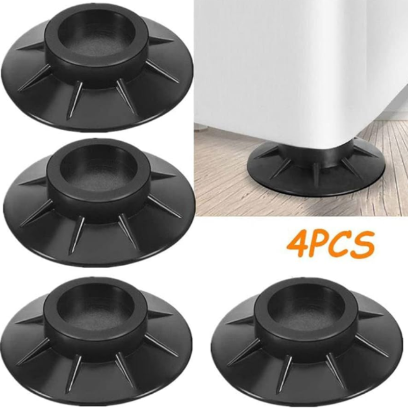 Super Vacuum Anti Slip Vibration Rubber Pads - Appliance Stabilizer (Pack Of 4)