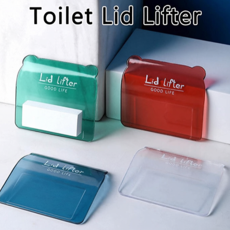 Toilet Seat Lifter – 2 Pcs Transparent Hands-Free Hygiene Tool for Bathroom (Random color)
