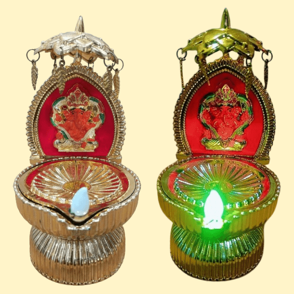 Random Design LED God Diya