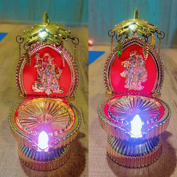 Random Design LED God Diya