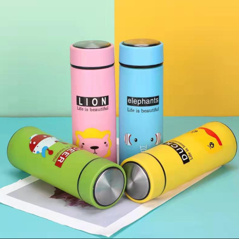 2 Pcs 400 ml Travel & Gym Eco-Friendly Reusable Glass Water Bottle – Sports Drinking Bottle ( Random Color)