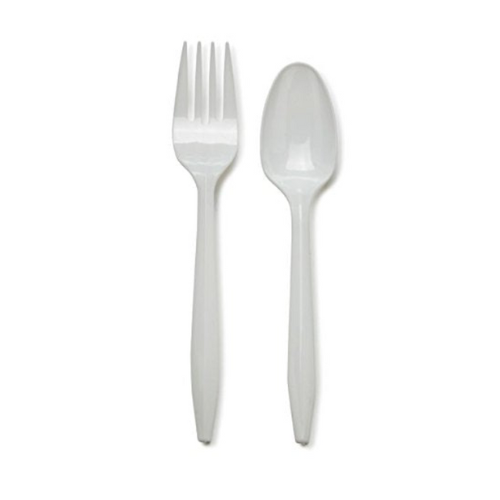 Portable Spoon & Fork Set – BPA-Free Plastic Cutlery for Lunchboxes, Picnics & Daily Use
