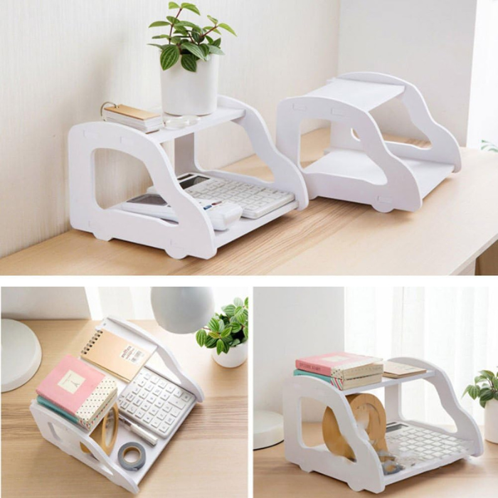 Double Layer Wall Mounted Router Stand – WiFi Router & Set-Top Box Storage Shelf (Pack of 1)