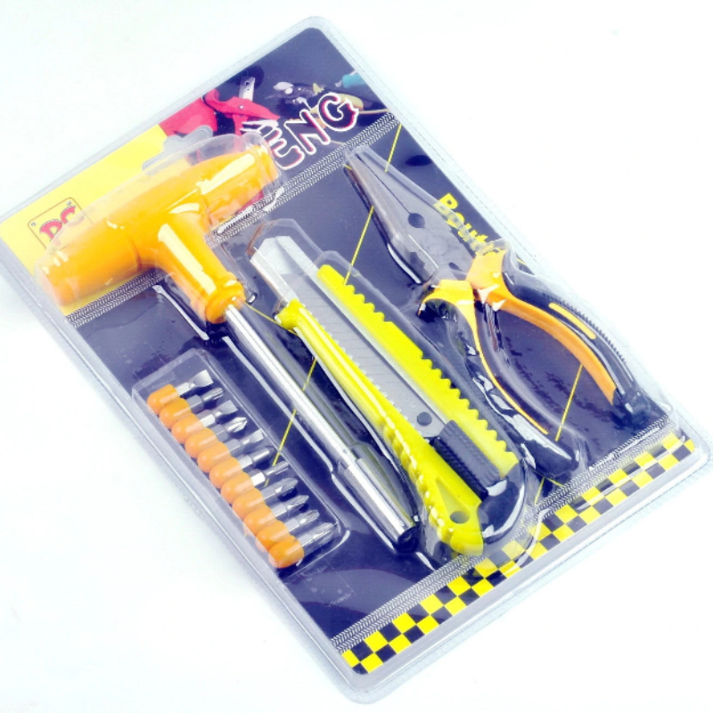 Multipurpose T-Shape Handle Screwdriver Bits Set with Cutter & Piler – All-in-One Repairing Hardware Tool Kit