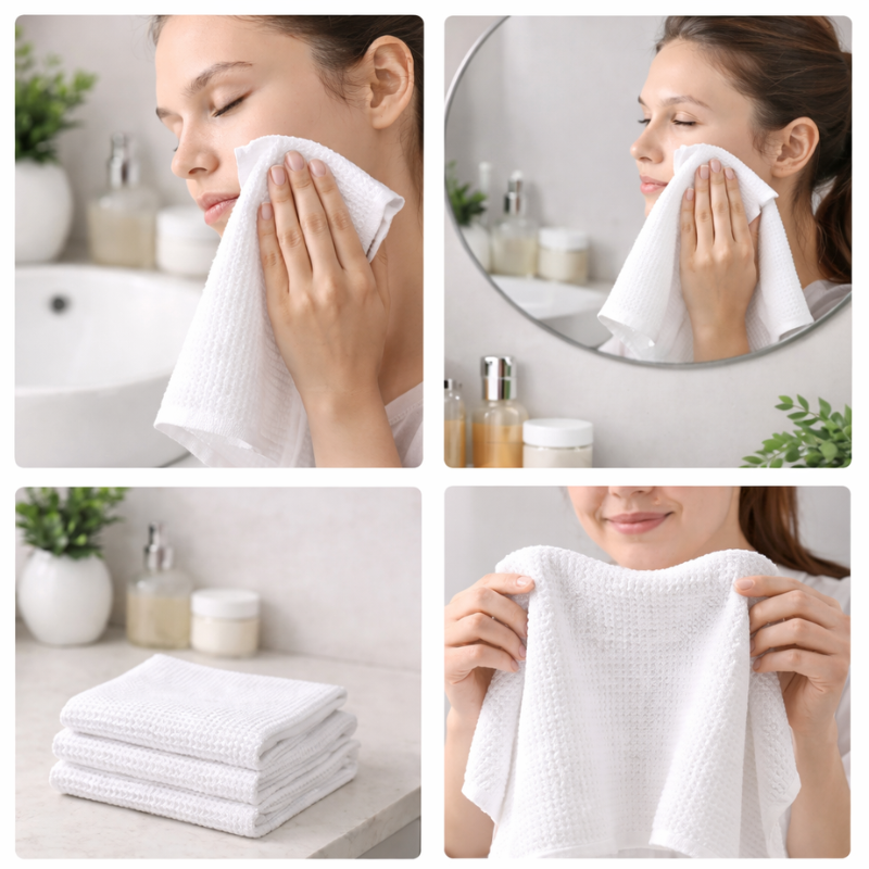 Multipurpose Cotton Towel (33 × 34 cm) | Soft & Absorbent Dish Cloth | Reusable Hand Towel (Buy 2 Get 1 Free)