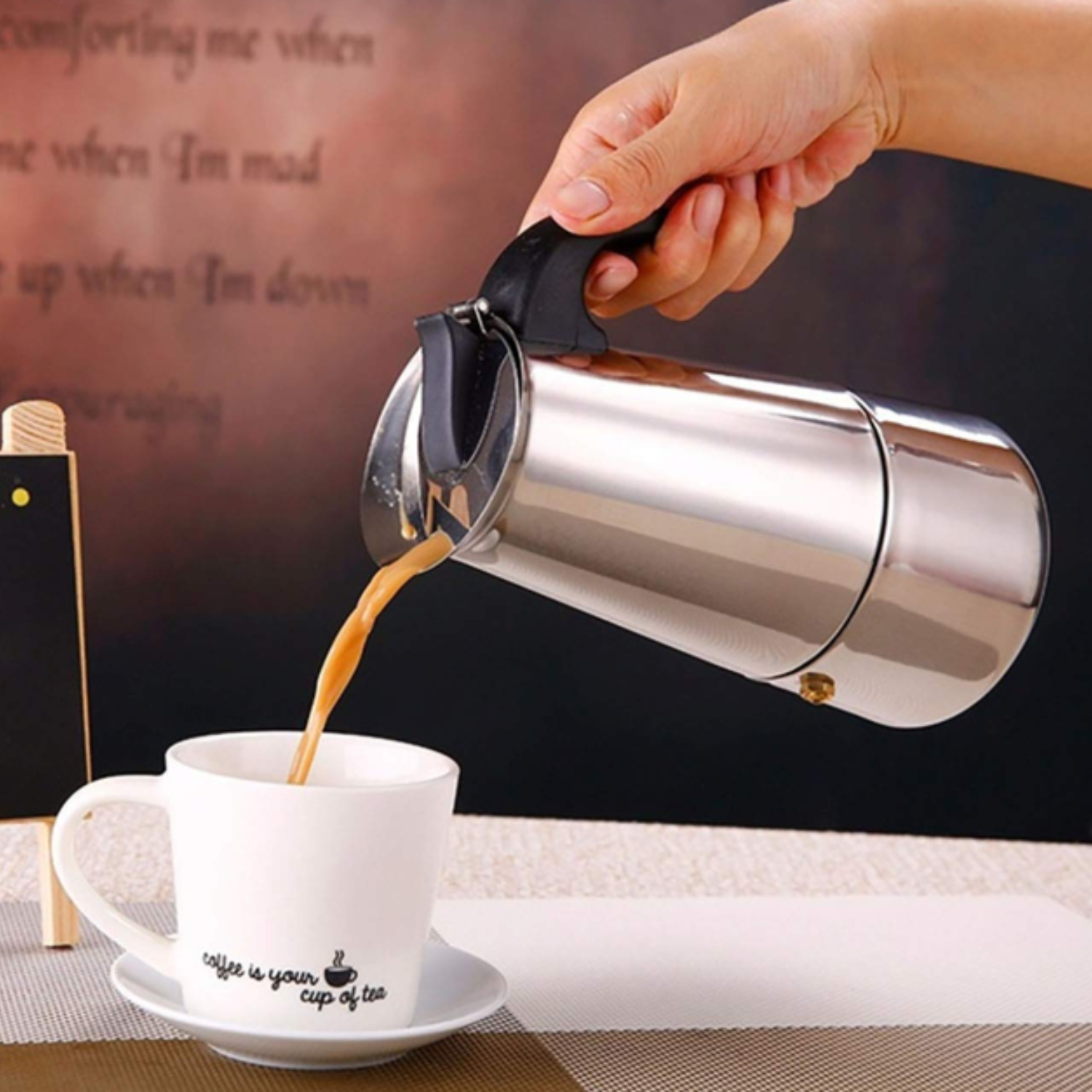 200ml Stainless Steel Moka Pot – Classic Italian Style 4-Cup Espresso Maker