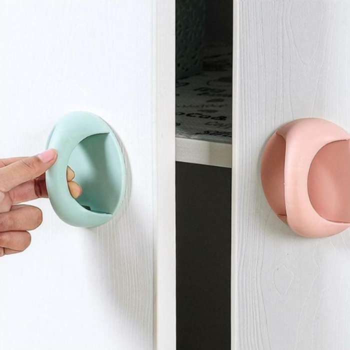 Self-Adhesive Door Handles – Easy Stick-On Grip Handles for Doors & Drawers (Random Colors-Pack of 4)