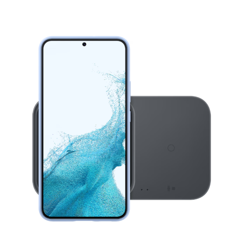 Samsung Original Wireless Charger Duo Pad – 15W Fast Wireless Charging Stand for Galaxy Phones, Buds & Watches (Black)