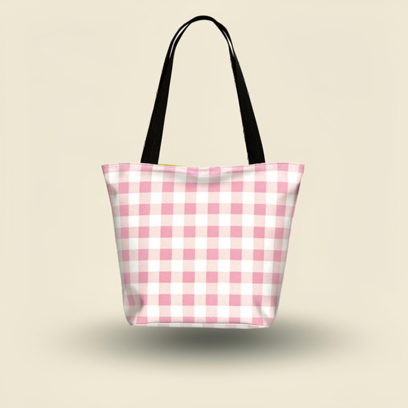 Printed Canvas Aesthetic Tote Bag – Stylish Reusable Shoulder Bag for Shopping & Daily Use