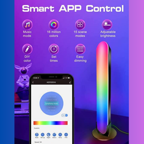 RGB Smart Light Bars with App Control – Dynamic Ambient Lighting for Gaming & Entertainment
