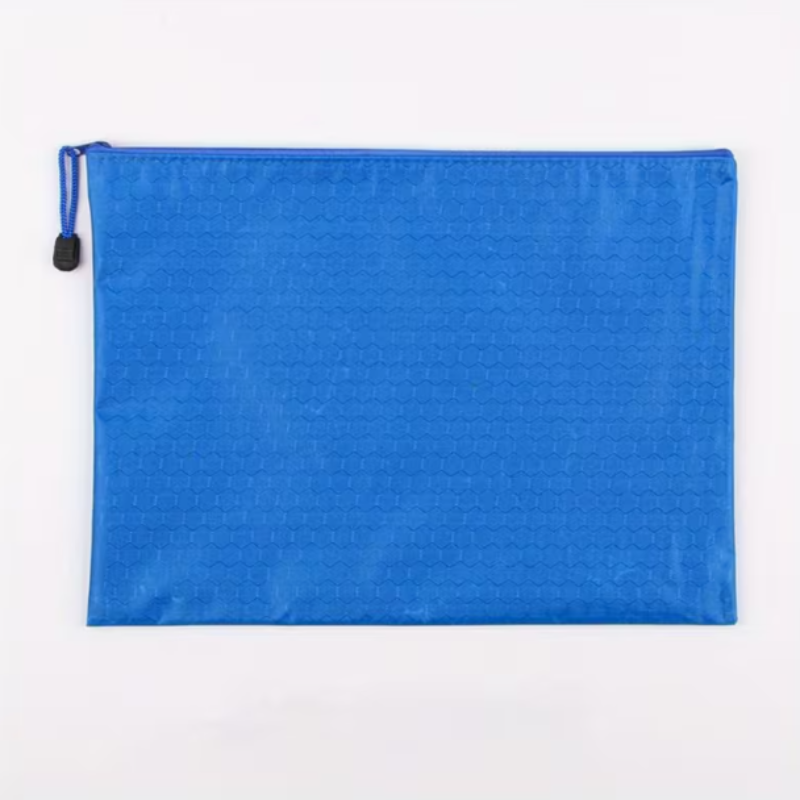 Waterproof Zipper Document Holder – A4 Size Multi-Purpose File Folder for Documents & Homework Storage(Random color-Pack of 1)