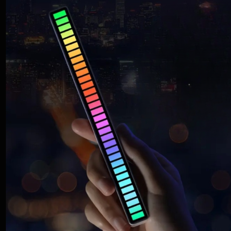 RGB Sound Reactive Music Level Light – LED Audio Spectrum Bar for Room & Desktop Decor
