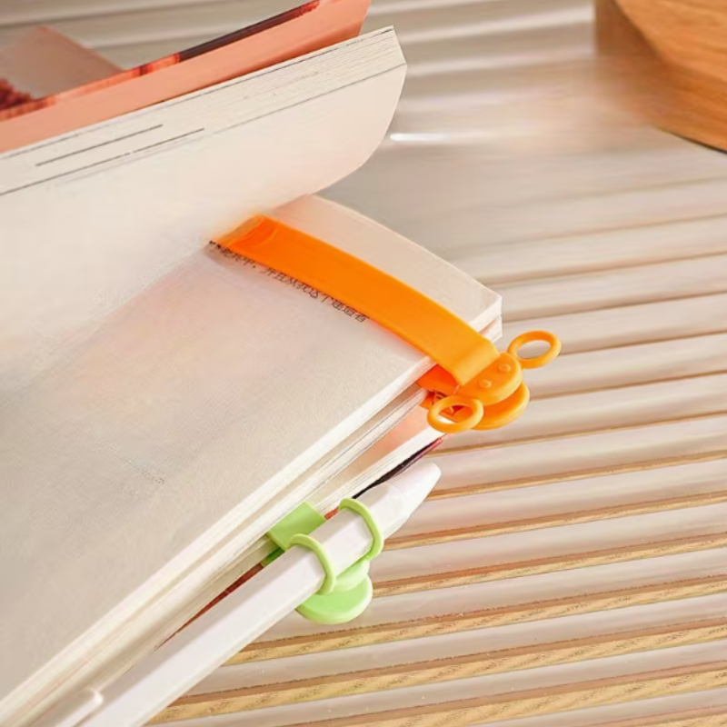 Portable Automatic Bookmark Holder– Smart Page Marker Clips for Books, Notebooks & Study Use (Pack of 3)