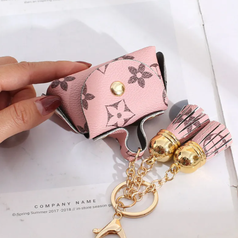 Mini Wallet Key Mini Wallet Keychain – Compact Leather Coin Pouch Keyring for Cash, Co ...