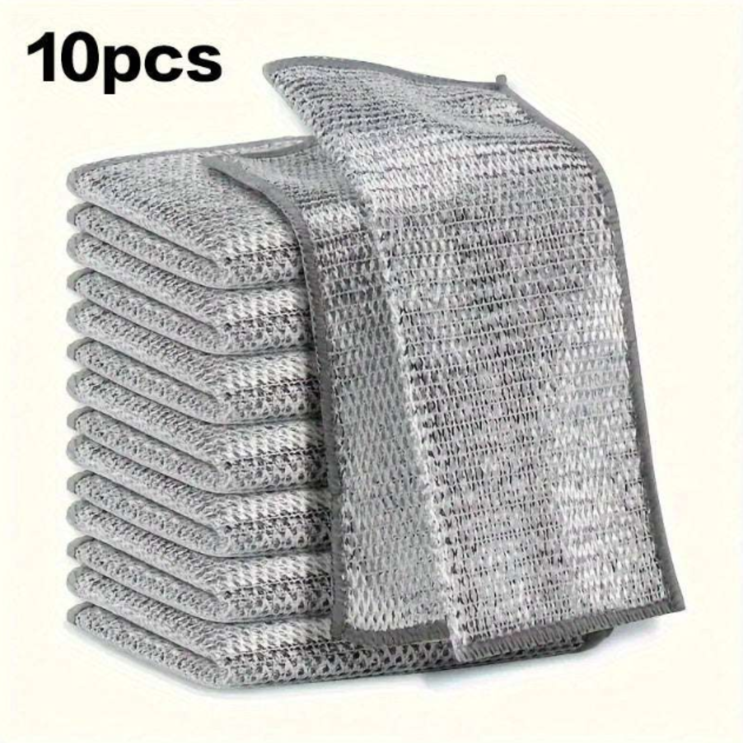 5/10/20/30 Pcs Non-Stick Oil-Resistant Kitchen Cleaning Scrubber – Reusable Mesh Dish Towels for Stovetops, Pots & Range Hoods, Checkered Pattern, Home Use