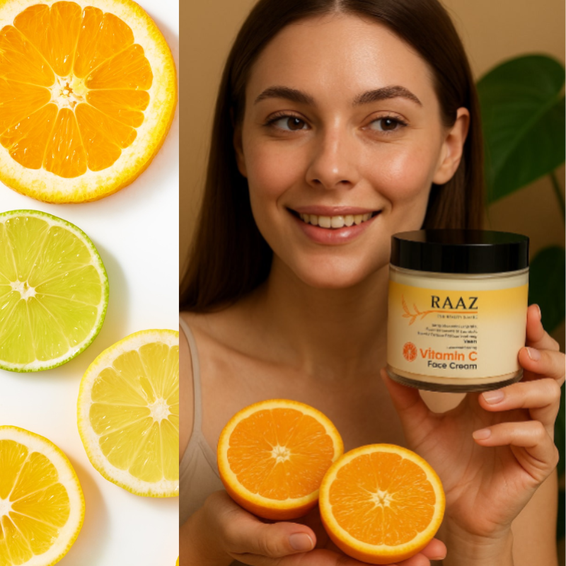 Raaz Vitamin C Glow Boost Face Cream – Brightening & Hydrating Formula
