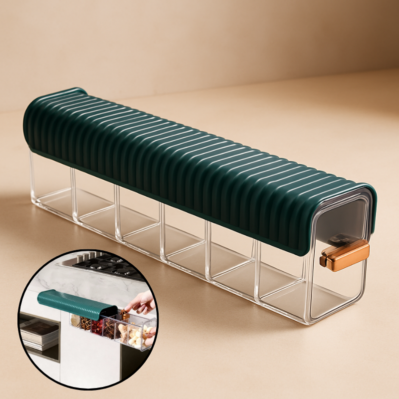 6 Slot Socks Organizer– Drawer Divider & Storage Box for Socks, Underwear & Accessories (Random color-Pack of 1)