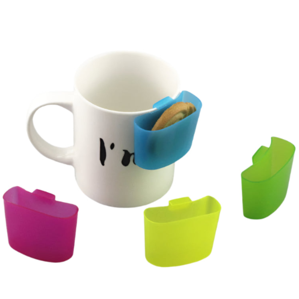 Hook-On Tea Bag Holder (Set of 4 Pcs) – Drip-Free Cup Hooks for Tea Bags