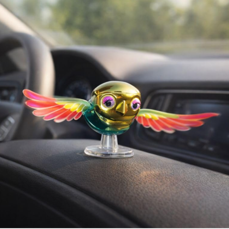 Wind-Powered Flying Bird Car Ornament – Moving Decorative Bird for Car, Motorcycle & Bike Exterior Styling (Random color-Pack of 1)