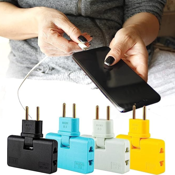 3-in-1 Wireless EU Plug Adapter – Universal Travel Power Adapter for M ...