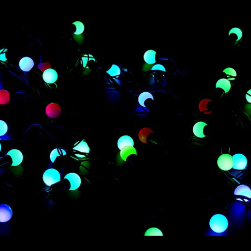 Multicolor LED Globe String Lights – 14 Ball Decorative LED String for Home, Balcony, Party & Festival Decoration