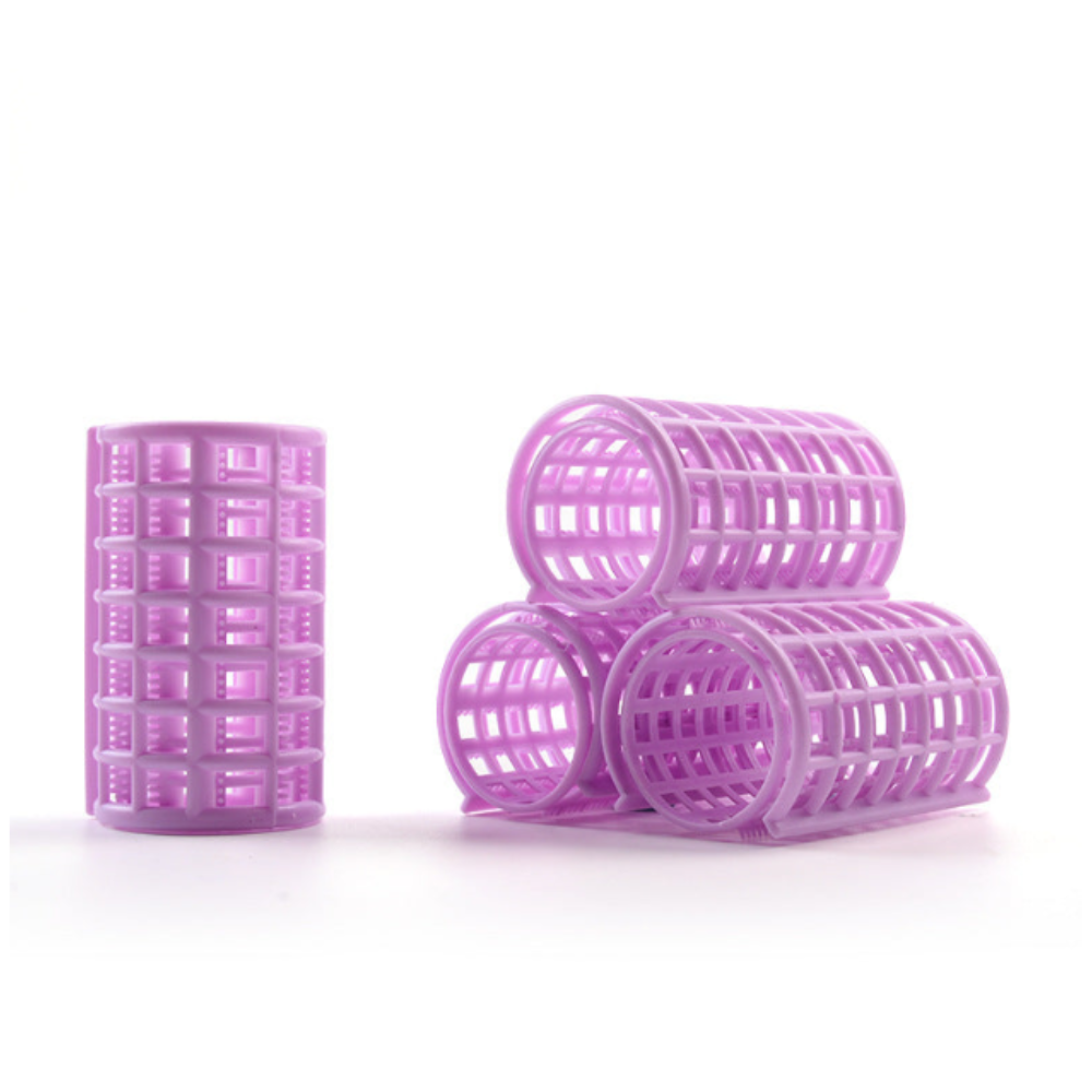 Hair Curlers Clip Set – Heatless Hair Rollers with Clip for Soft, Natural Curls (4 Curlers + 1 Clip)