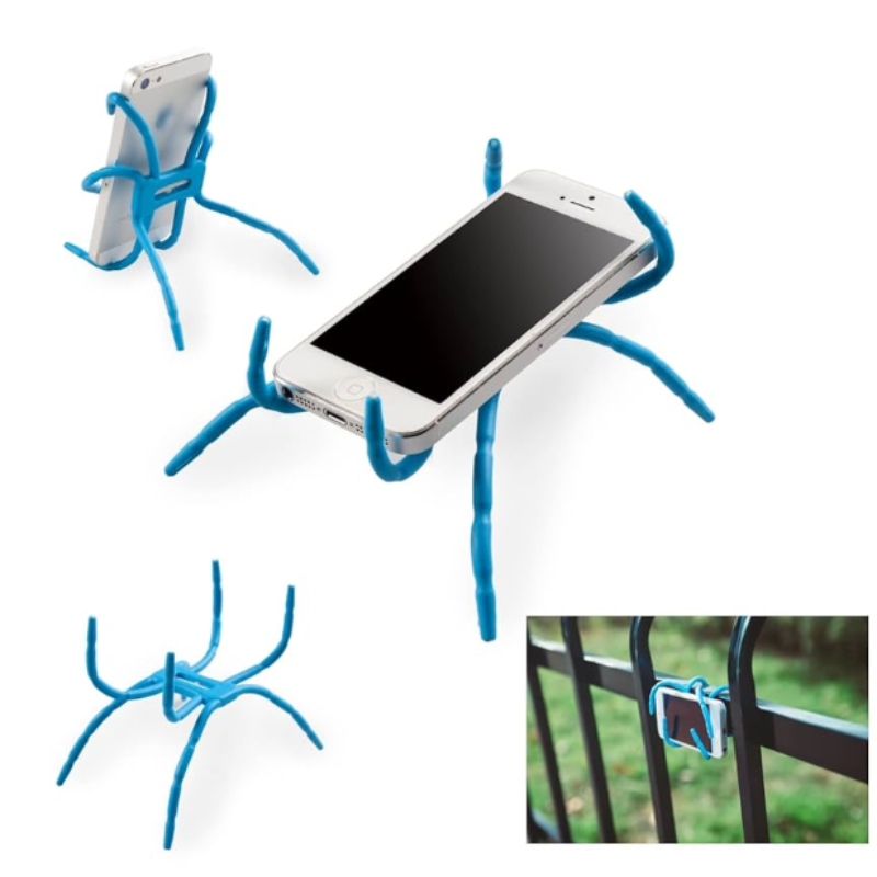 Bendable Spider Mobile Phone Holder –  Flexible Stand for Smartphones (Random color- Pack of 1)
