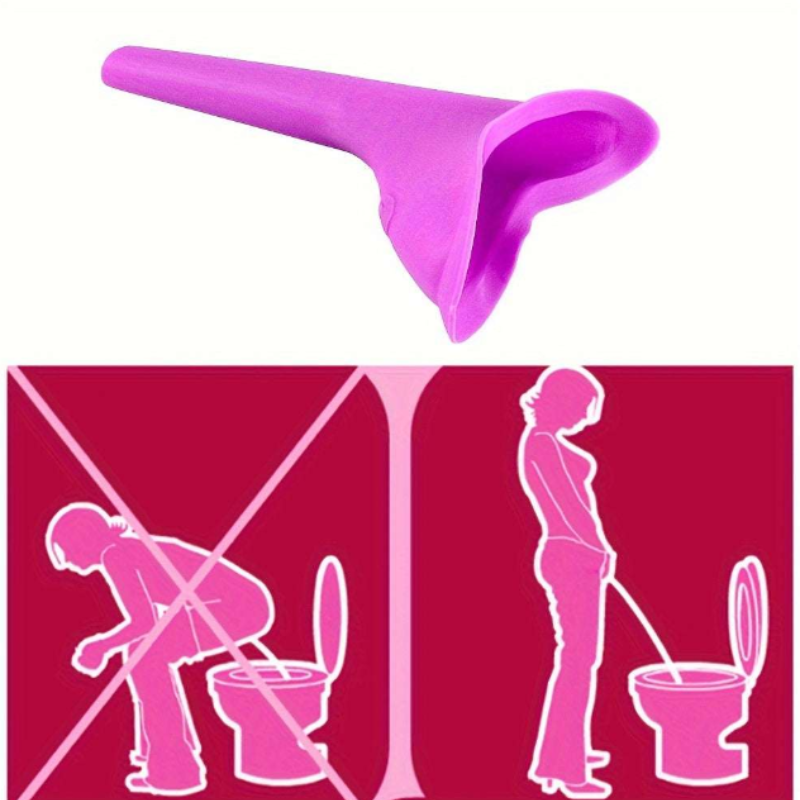 Female Standing Urinal – Portable Car Toilet & Emergency Urination Device for Women (Random color-Pack of 1)