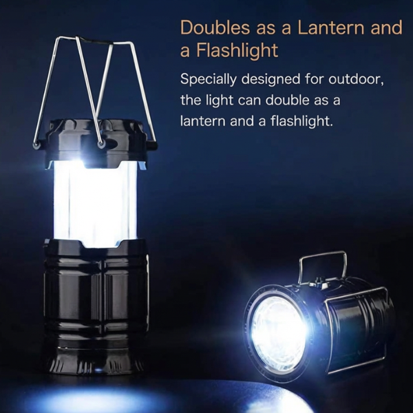 Rechargeable Solar LED Lantern Torch – Dual Charging Camping Light for Home, Travel & Emergency Use | High Brightness Portable Lamp (Pack of 1)