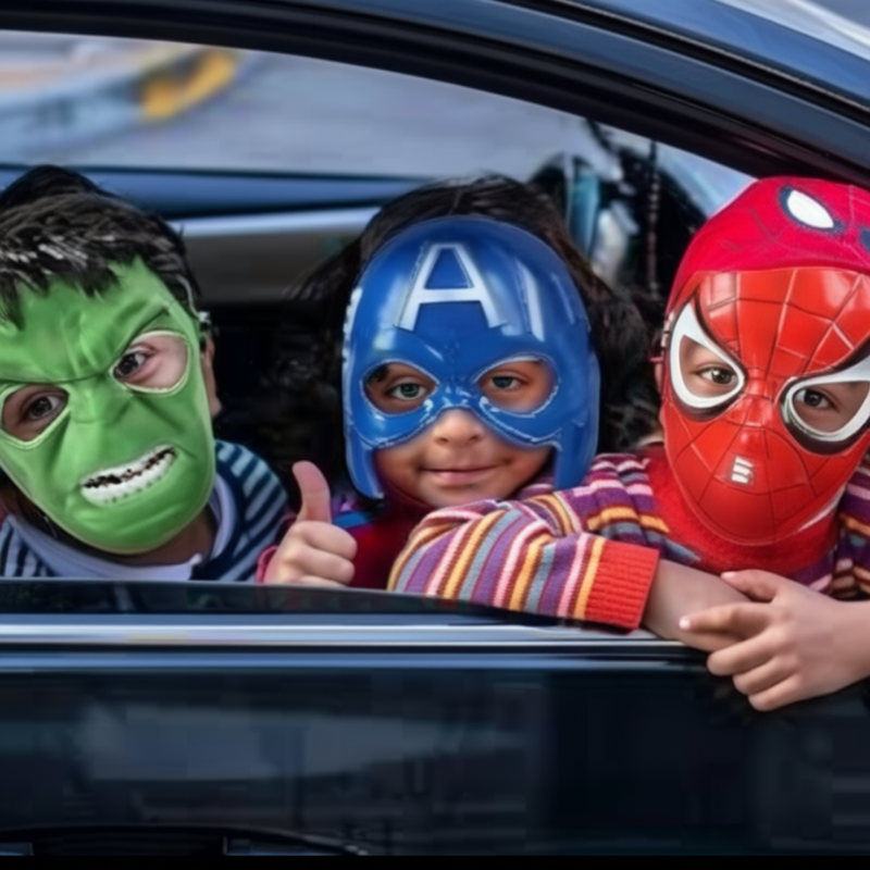 Kids Super Hero Mask – Fun Dress-Up Mask for Boys & Girls (Random Character)