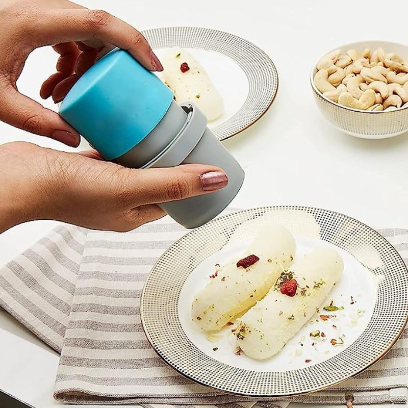 Easy Dry Fruit Cutter and Slicer (Round Shape), Dry Fruit Cutter & Slicer, Built-in Storage, Multicolor, Round Shape, Best for Cashews Nuts, Cashew, Almonds