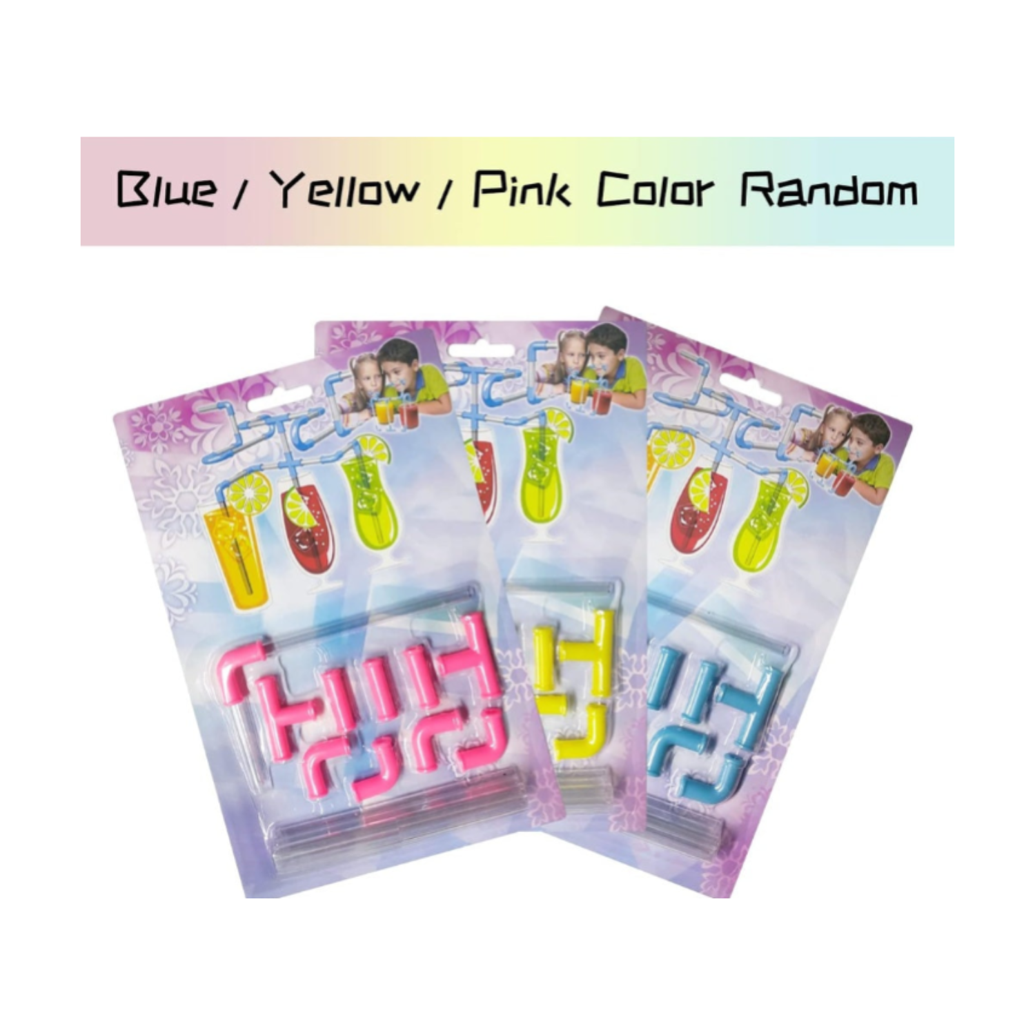 DIY Drinking Straws Set – 21-Piece Creative Play Game Straws for Kids & Adults | Build-Your-Own Fun Drinking Straw Kit