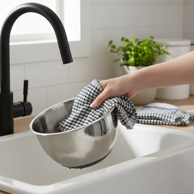 Check Pattern Cotton Duster / Cleaning Cloth – Soft & Absorbent napkin for Floor & Home Cleaning (Random color-Pack of 4)