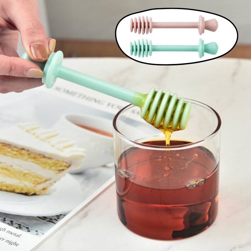 Honey Stick Stirrer – Comfortable Honey Dipper for Tea, Coffee, Milk & Drinks