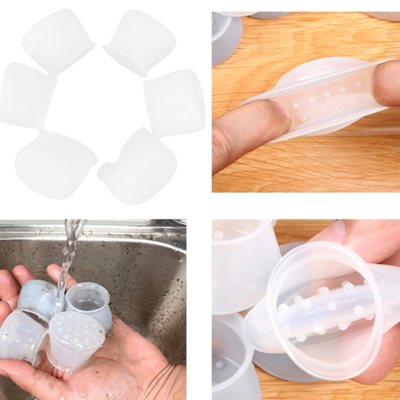 4 Pcs Anti-Slip Silicone Chair Leg Covers – Floor Protectors for Furniture | Noise-Reducing Table & Chair Leg Caps