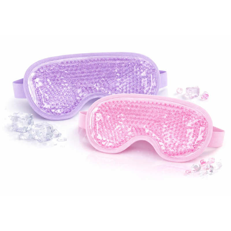 Cooling Gel Cold Eye Mask – Reusable Ice Pack with Soft Plush Backing for Puffy Eyes, Dark Circles, Migraine & Stress Relief (Random color-Pack of 1)